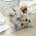 thumbnail image 4 of Spring Floral Throw Pillow Covers 20x20 Set of 2, Watercolor Flower Decorative Outdoor Pillow Covers Rustic Abstract Modern Pillow Cases Linen for Couch Sofa Home Decor, 4 of 5