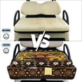 thumbnail image 6 of COEQINE Golf Cart Accessories Seat Covers with 4 Pockets, Foldable Design for Easy Carry Quilted Towel Seat Cover for EZGO Yamaha Club Cars, American Tribal Highland Cow Sunflower Brown, 6 of 8
