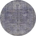thumbnail image 1 of Ahgly Company Machine Washable Indoor Round Abstract Lavender Purple Area Rugs, 8' Round, 1 of 7