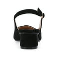 thumbnail image 4 of Journee Womens Sylvia Sling Back Covered Block Heel Pumps, Widths Available, 4 of 9