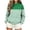 03-Green, variant on Yutgune Women's Striped Sweatshirt Long Sleeve Mock Neck Pullover Casual Relaxed Fit Top