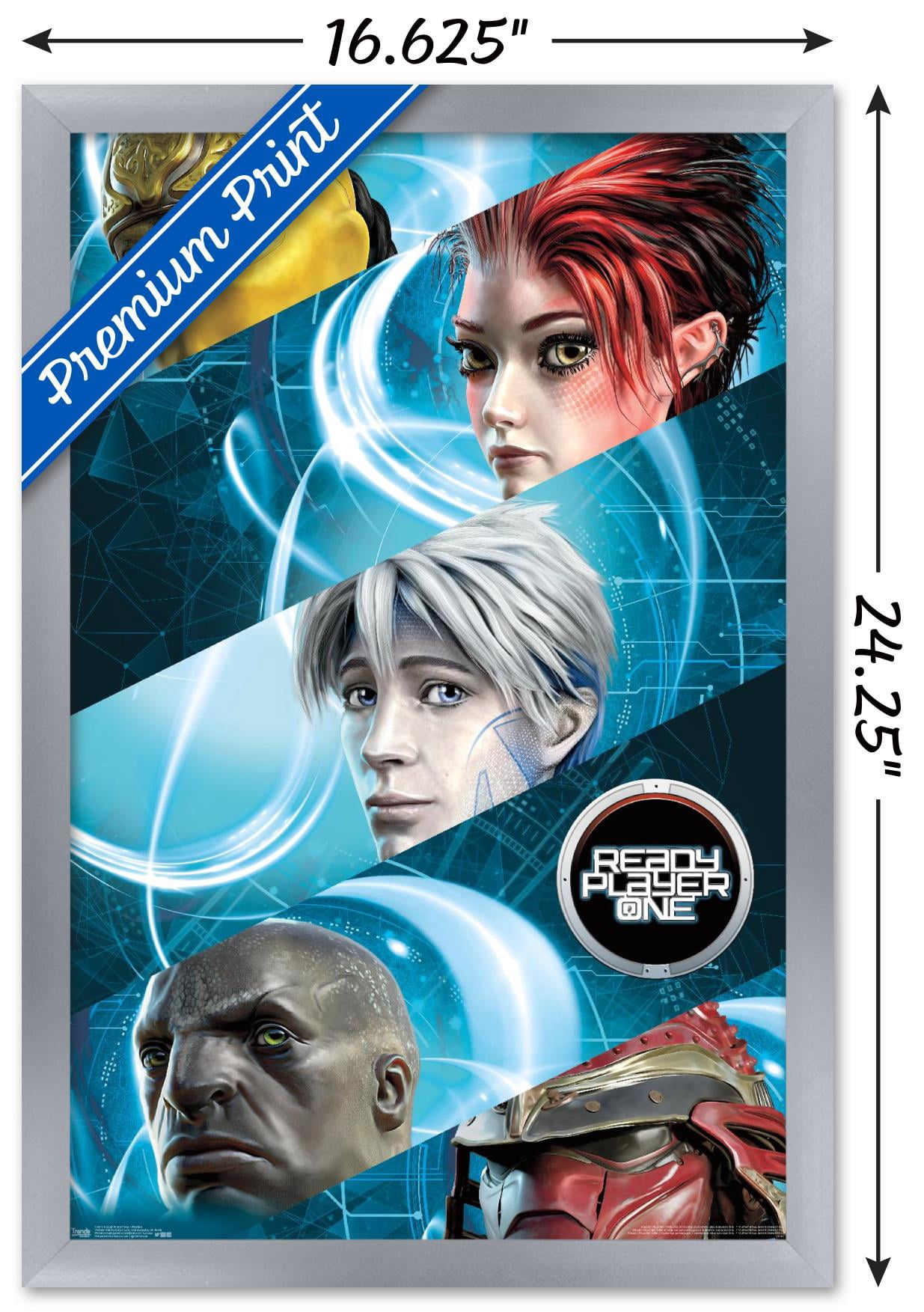 Ready Player One - Profiles Wall Poster, 14.725" x 22.375", Framed