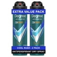 thumbnail image 3 of (3 pack) Degree Men Antiperspirant Deodorant Dry Spray Cool Rush, 3.8 oz Twin Pack, 3 of 12