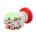 thumbnail image 4 of Seitruly Tapa de hongo rojo Interruptor de botón de parada de emergencia AC 10A Equipo de interruptor Elevador Enganche Autobloqueo Type3, 4 of 6