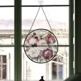 thumbnail image 3 of Seasonal Christmas Gift - Romantic Victorian Rose Stained Glass Hanging Ornament - Farmhouse Christmas Tree Decor, Gift for Dad, Mom, Friends, Family Keepsake 2025, 3 of 3