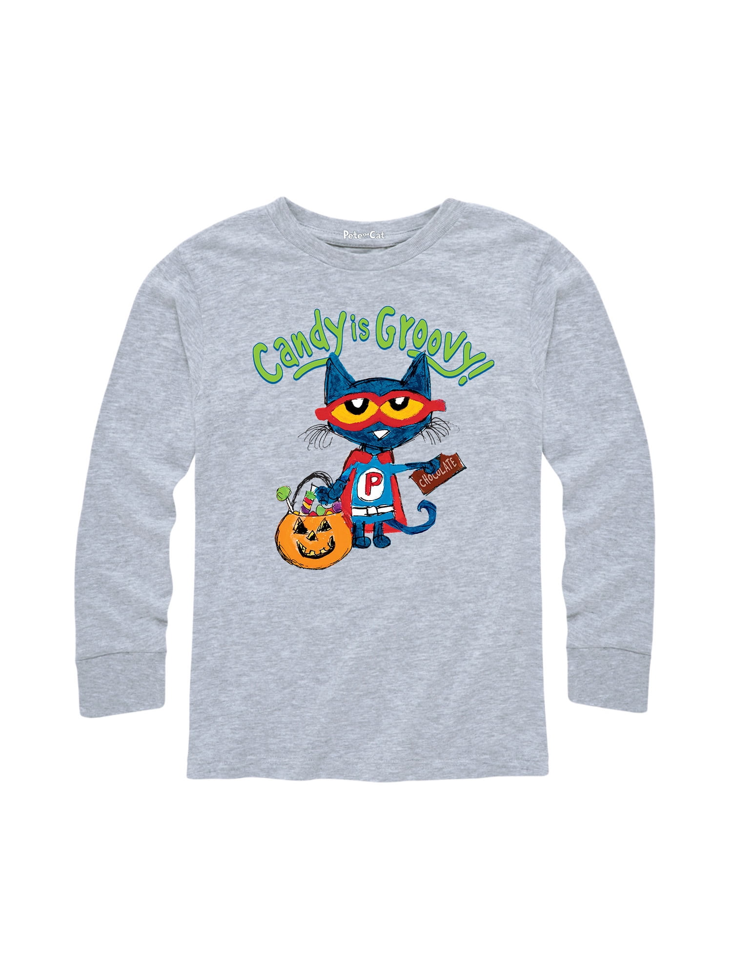 Pete The Cat It's All Groovy! Youth Long Sleeve Graphic TShirt