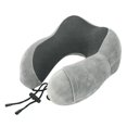 thumbnail image 2 of Almohada de espuma viscoelástica en forma de U, almohada de viaje para el cuello, almohada en forma de U para la siesta en la oficina, almohada cervical de rebote lento, 2 of 2