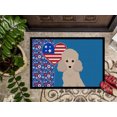 thumbnail image 3 of Toy Cream Poodle USA American Indoor or Outdoor Mat 24x36, 3 of 5