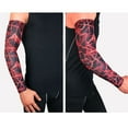 thumbnail image 4 of Clearance! Fdelink 1PC Arm Sleeves Breathable Anti-slip UV Protection Compression Sun Sleeves, Sleeves (Red), 4 of 9