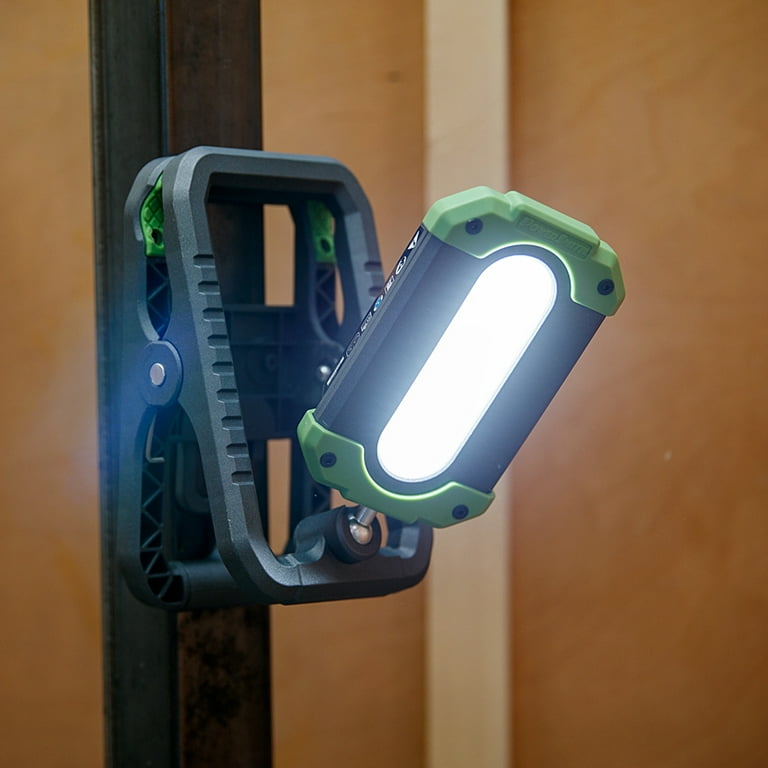 PowerSmith 1000 Lumen Rechargeable LED Clamp Light with Hanging