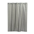 thumbnail image 5 of Evideco Extra Long Shower Curtain Polyester Hook Less Cubic 79"L x 71"W Taupe, 5 of 5