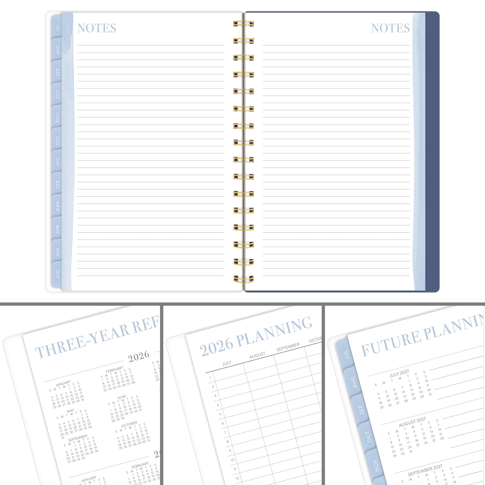 Leah Bisch for Mead Cambridge Academic 2026-2027 Weekly Monthly Planner Bow