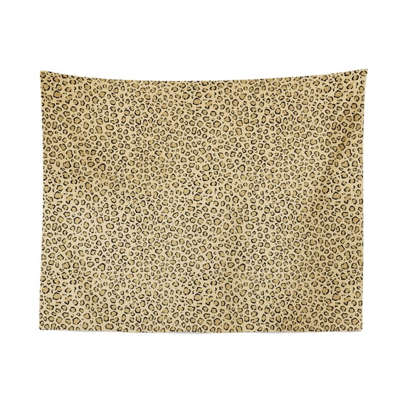 Safari Tapestry, Composition of Leopard Skin Spots Hand Drawn Like Pinkish Blemishes, Fabric Wall Hanging Decor for Bedroom Living Room Dorm, 2 Sizes, Hot Pink and Baby Pink, by Ambesonne