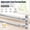 Nickel, variant on 4 Pack Adjustable Sash Curtain Rods 30-40 Inch, 3/8 Inch Diameter, Black French Door Curtain Rods Set