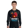 thumbnail image 2 of Awkward Styles Thanksgiving Youth Sweatshirt Brother Turkey Crewneck Tee for Kids, 2 of 4
