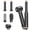 Black, variant on 5-in-1 Hot Air Brush Hair Dryer, Detachable Blow Dryer Styler Set, Curling Wand, Volumizing Brush, Straightener & Curler, Lightweight Portable Travel Hairdryer for Women Men