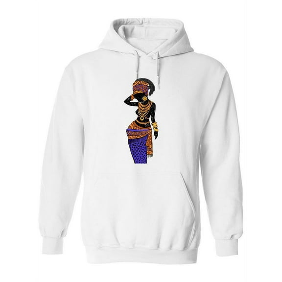 African Ethnic Color Turban Hoodie Women -Image by Shutterstock, Female Medium