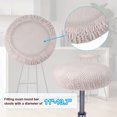 thumbnail image 3 of Uxcell Stool Covers Round, Elastic Bar Stool Covers Washable Stool Cushion Slipcover Stretchy Bar Chair Seat Cover Pink 11"-14", 3 of 7