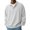 White, variant on GrmtClth Shirts for Men Long Sleeve Lapel Button Collar Textured Polo Pullover Fall Winter Loose Casual Daily Streetwear Top Gray M