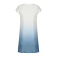 thumbnail image 5 of Hinvhai Summer Plus Size Women's Dress Clearance Women's Loose Short Sleeve Gradient Pirnt Mini Dress Blue 10(XL), 5 of 8