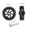 thumbnail image 2 of Uxcell Replacement Luggage Suitcase Wheels, 52mmx16mm 360 Swivel Caster Wheels, 2 of 7