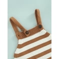 thumbnail image 6 of Franhais Baby Boy Girls Suspender Jumpsuit Casual Striped Newborn Infant Sleeveless Knitted Romper, 6 of 9