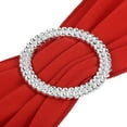 thumbnail image 4 of Unique Bargains 14'x5' Stretch Chair Sashes Bows Chair Bands Sashes with Buckle Slider Red 25 Pack, 4 of 5