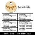 thumbnail image 2 of Sweet Eyelashes Single Wood Mini Charms Shapes DIY Craft Jewelry - With Hole - 30mm (6pcs), 2 of 7