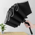 thumbnail image 2 of Zmeidao Compact Travel Umbrella Windproof Stick Umbrella Protection Umbrella 10 Rib Steel Umbrella Stand, 2 of 7