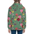 thumbnail image 4 of Hoodies for Teen Girls Boys - Hummingbird Rose Warm Boys' Fashion Hoodies & Sweatshirts, Boys Girls Kids Clothes Size 7-8 Youth Pullover with Kangaroo Pocket, 4 of 5