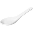thumbnail image 2 of 4 Packs Ceramic Soup Spoon - 5.1inch Asian Ceramic Soup Spoon Chinese White Spoons for Home, Kitchen, or Restaurant, 2 of 5