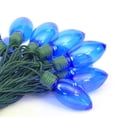 thumbnail image 3 of Indoor/Outdoor 100-Count LED Smooth C9 Christmas Lights, Blue, 57', Holiday Time, 3 of 6