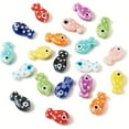 thumbnail image 3 of 38pcs Of Fish-shaped Ceramic Beads, Suitable For DIY Jewelry Making, Vibrant Handcrafted Items, Used As Accessories For Bracelets, Necklaces, Keychains, And Mobile Phone Chains, 3 of 9