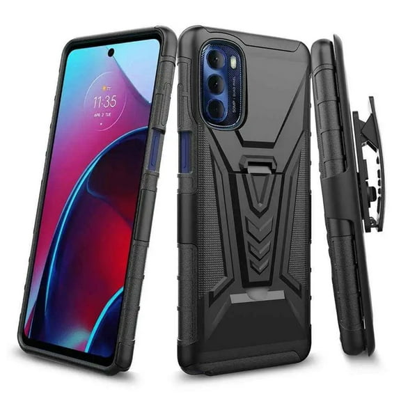 Rome Tech Motorola G Stylus 2022 5G Holster Case - Black