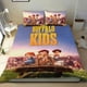 thumbnail image 1 of Niños Búfalo Conjunto de sábanas temático, trío de piezas, cómodo y amigable con la piel, diseño único, regalo de decoración para el hogar para familiares, amigos y fans,173cm *218cm, 1 of 6