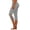 Light Gray, variant on Capri Leggings for Women Spring Summer Elastic High Waist Slim Fit Hollow out Workout Yoga Pants Capris Leggings