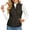 Black & Gold Polka Dot, variant on Layering Women's quilted jacket vest for Daily Dating, Stretch Polyester Lightweight Quilted jacket vest for Women, Turtle