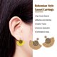 thumbnail image 2 of Pendientes de borla caqui Qarigey adorno colgante con flecos para mujer y niña, 2 of 6