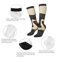 thumbnail image 3 of Naloa Retro Raccoon Graphic Print Knee Socks, High Socks Long Stretchy Sock Women Knee High Stocking, Long Socks for Women, 3 of 6