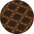 thumbnail image 1 of Ahgly Company Machine Washable Indoor Round Transitional Saddle Brown Area Rugs, 6' Round, 1 of 7