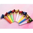 thumbnail image 4 of SBYURE 150 Pcs Musical Blow Outs, Party Horns Noisemakers Blowouts Whistles for Birthday Party Favors, New Years Party Noisemakers,Party Blowouts Whistles,Fun Party Favors, Assorted Colors, 4 of 5