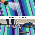 thumbnail image 5 of Mexican Style Outdoor Rug for Patio/Deck/Porch, Non-Slip Large Area Rug 6 x 9 Ft, Colorful Mexico Stripes Teal Blue Indoor Outdoor Rugs Washable Area Rugs, Reversible Camping Rug Carpet Runner, 5 of 8