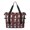 Bigfoot and Plaid Red Pattern, variant on Bigfoot and Campfire Green Pattern Expandable Travel Tote Bag, Work Shopping Tote with Dry Wet Pockets, Waterproof Dacron Gift Ideas for All People