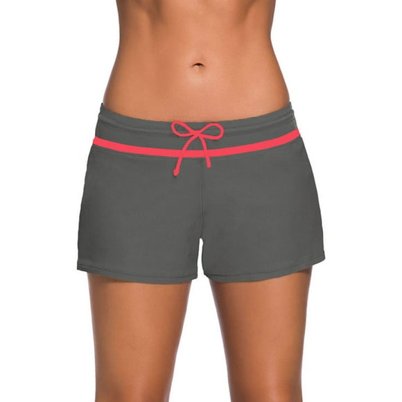 Wosthever Traje de baño Sólido Buena elasticidad Secado rápido Pantalón ancho Piernas Frío Pantalones cortos suaves