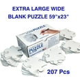thumbnail image 3 of Extra Large Blank Puzzle 59x23 inches, 207 Pieces for DIY Painting, Art and Craft Projects, Wedding Birthday Party and Special Events, Guest Book Alternative, 3 of 8