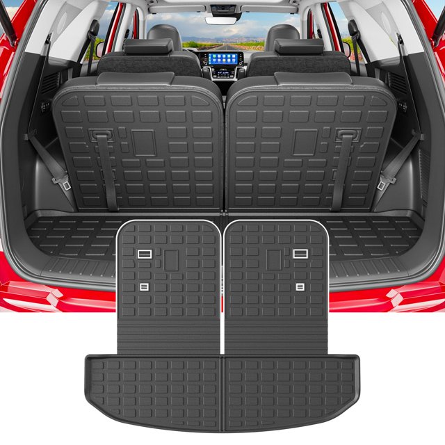 Powoq Alfombrilla Para Maletero Compatible Con Kia Sorento/Hybrid/Phev 2021-2026 Con Alfombrillas De Respaldo De Repuesto Para Kia Sorento 2021 2022 2023 2024 2025 2026 Accesorios