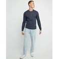 thumbnail image 5 of Hanes Originals Mens Ringspun Cotton Three Button Long Sleeve Henley Shirt, Sizes S-3XL, 5 of 5