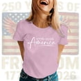 thumbnail image 2 of ibiyuan America 250 Shirt Womens T Shirts Loose Fit Crew Neck 250 Year American Anniversary Flag Casual Short Sleeve Independence Day Womens Shirts Cute Tops for Women, 2 of 5