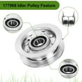 thumbnail image 3 of Idler Pulley for John Deere L120 L130 with 42" 48" Deck - Replaces GY20067 GY22172 GY20996 GY20050 GX20305, 3 of 6