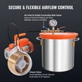 thumbnail image 6 of VEVOR 5 Gallon 1/5 HP 150 W Vacuum Chamber and 3.5 CFM Single Stage Pump Degassing Chamber Kit for Degassing Urethanes Silicones Epoxies and Resins, 6 of 9
